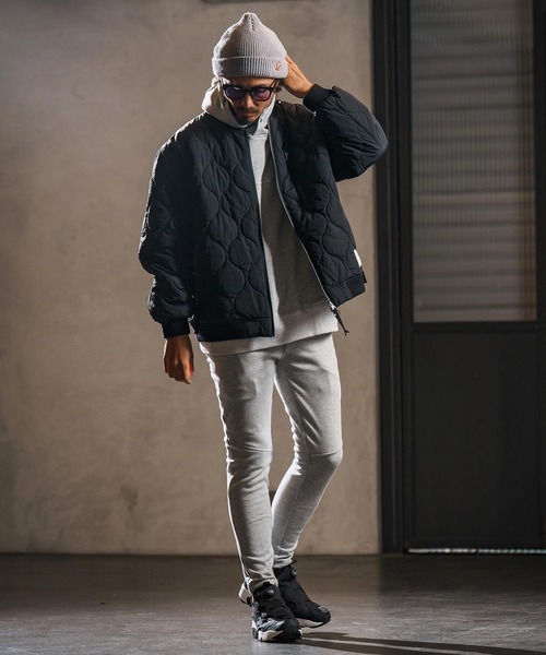 変形ジャケット mj10960-gourd quilting MA-1 type blouson キルティングブルゾン