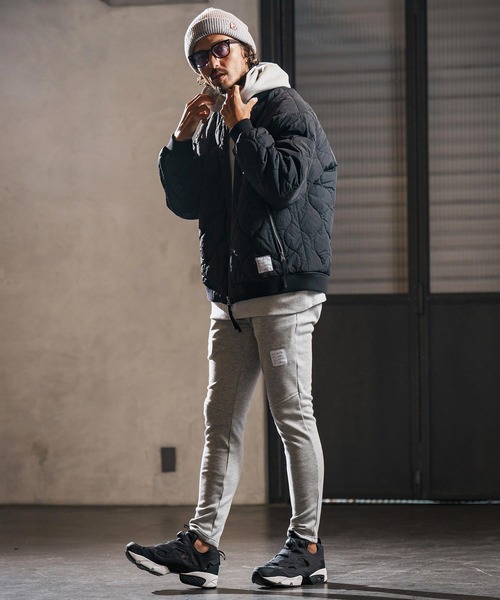 wjk reluxe(ダブルジェーケーリラックス)の「mj10960-gourd quilting MA-1 type blouson キルティングブルゾン(WR25W-04)(ブルゾン・メンズ・ブラック/グレイッシュベージュ/グレー・L/M/S)」の18枚目の写真