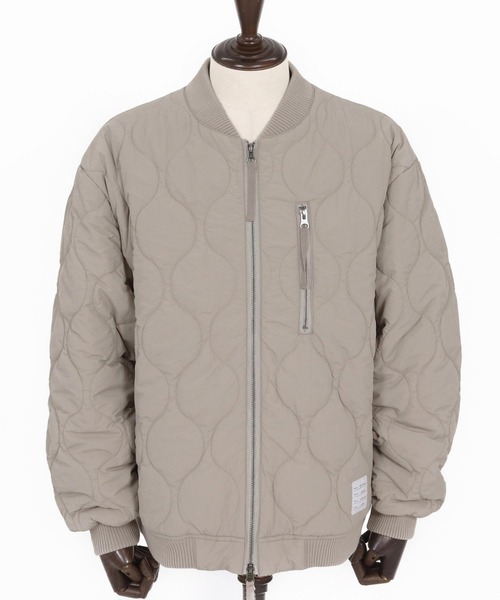 mj10960-gourd quilting MA-1 type blouson キルティングブルゾン