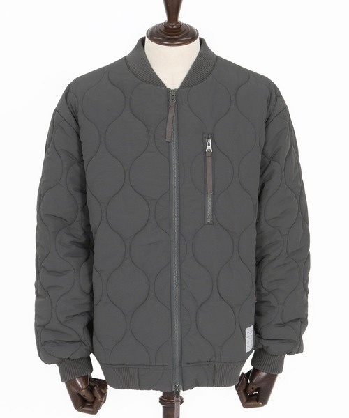 wjk reluxe(ダブルジェーケーリラックス)の「mj10960-gourd quilting MA-1 type blouson キルティングブルゾン(WR25W-04)(ブルゾン・メンズ・ブラック/グレイッシュベージュ/グレー・L/M/S)」の20枚目の写真