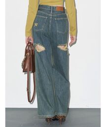 EVRIS | BACKスラッシュワイドデニムパンツ(デニムパンツ)