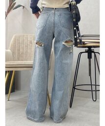 EVRIS | BACKスラッシュワイドデニムパンツ(デニムパンツ)
