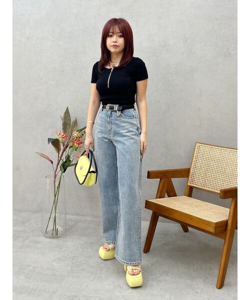 EVRIS(エヴリス)の「BACKスラッシュワイドデニムパンツ(デニムパンツ・レディース・ブラック/ライトブルー/インディゴブルー・SMALL/MEDIUM/X-SMALL)」の15枚目の写真