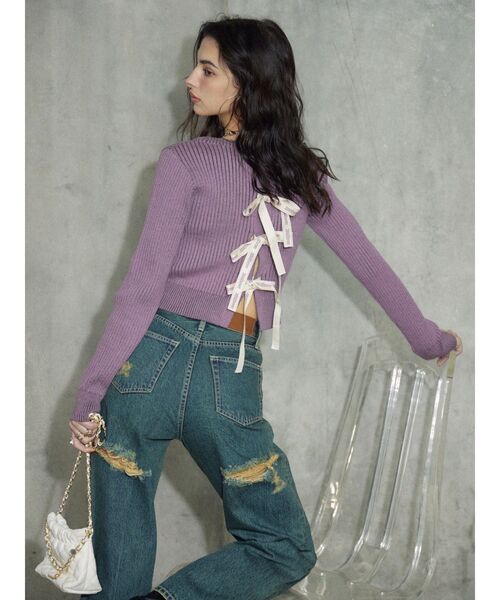 EVRIS(エヴリス)の「BACKスラッシュワイドデニムパンツ(デニムパンツ・レディース・ブラック/ライトブルー/インディゴブルー・SMALL/MEDIUM/X-SMALL)」の19枚目の写真