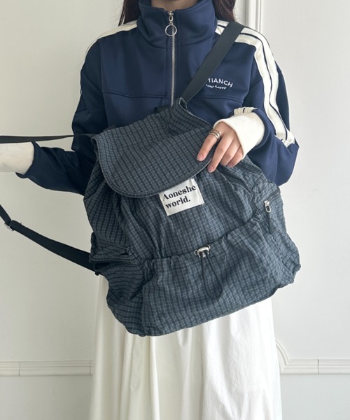 未使用品】familiar チェック柄リュック 4月21日までしばさん専用