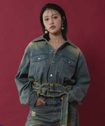 What Is Heart（ワットイズハート）の「Coggin stab like denim jacket - コギン刺しライクデニムジャケット -（デニムジャケット）」