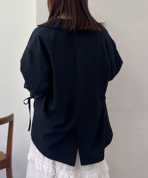 w closet（ダブルクローゼット）の「【25AW】リボンBIGテーラードジャケット（テーラードジャケット・レディース・ピンク系その他/ブラウン系その他/ブラウン/ネイビー・FREE）」の17枚目の写真