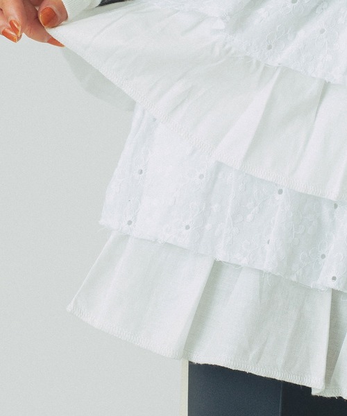 ROSE BUD(ローズバッド)の「LACE SKIRT(スカート・レディース・ホワイト/ブラック・ONE SIZE)」の7枚目の写真