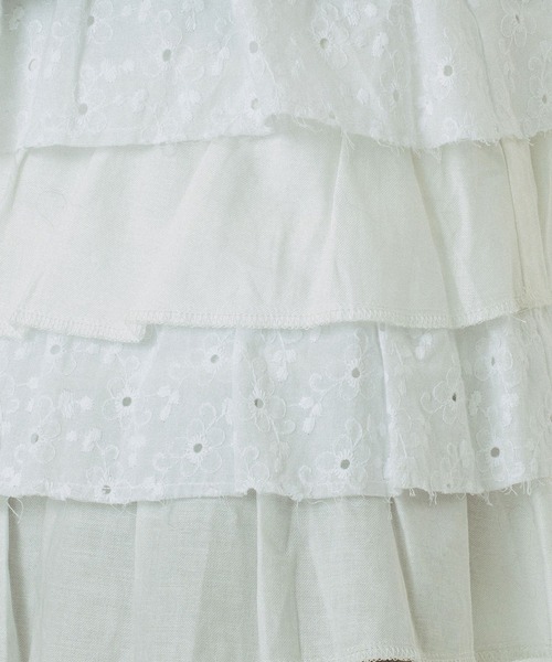 ROSE BUD(ローズバッド)の「LACE SKIRT(スカート・レディース・ホワイト/ブラック・ONE SIZE)」の11枚目の写真