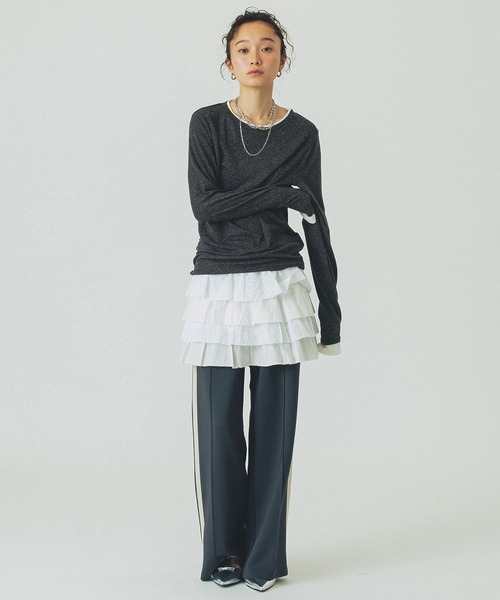 ROSE BUD(ローズバッド)の「LACE SKIRT(スカート・レディース・ホワイト/ブラック・ONE SIZE)」の12枚目の写真