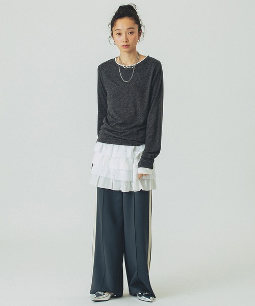 ROSE BUD(ローズバッド)の「LACE SKIRT(スカート・レディース・ホワイト/ブラック・ONE SIZE)」の13枚目の写真