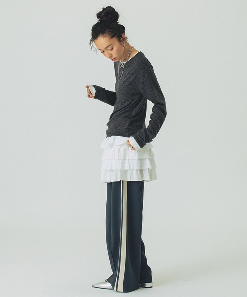 ROSE BUD(ローズバッド)の「LACE SKIRT(スカート・レディース・ホワイト/ブラック・ONE SIZE)」の14枚目の写真