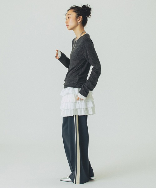 ROSE BUD(ローズバッド)の「LACE SKIRT(スカート・レディース・ホワイト/ブラック・ONE SIZE)」の15枚目の写真