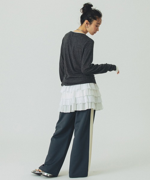 ROSE BUD(ローズバッド)の「LACE SKIRT(スカート・レディース・ホワイト/ブラック・ONE SIZE)」の16枚目の写真