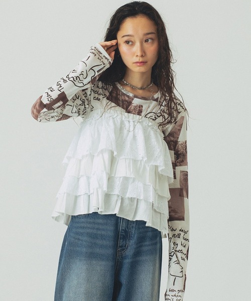 ROSE BUD(ローズバッド)の「LACE SKIRT(スカート・レディース・ホワイト/ブラック・ONE SIZE)」の20枚目の写真