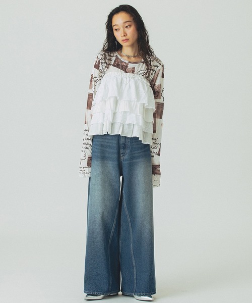 ROSE BUD(ローズバッド)の「LACE SKIRT(スカート・レディース・ホワイト/ブラック・ONE SIZE)」の21枚目の写真