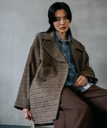 LEPSIM | ウーリーダブルミドルチェックコート　582156(その他アウター)