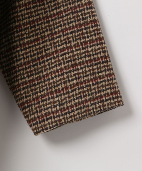 LEPSIM（レプシィム）の「ウーリーダブルミドルチェックコート　582156（その他アウター・レディース・ブラウン・FREE）」の5枚目の写真