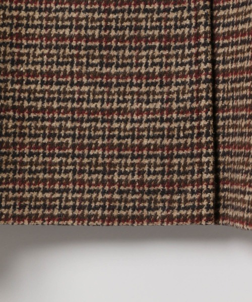 LEPSIM（レプシィム）の「ウーリーダブルミドルチェックコート　582156（その他アウター・レディース・ブラウン・FREE）」の6枚目の写真