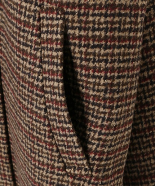 LEPSIM（レプシィム）の「ウーリーダブルミドルチェックコート　582156（その他アウター・レディース・ブラウン・FREE）」の7枚目の写真