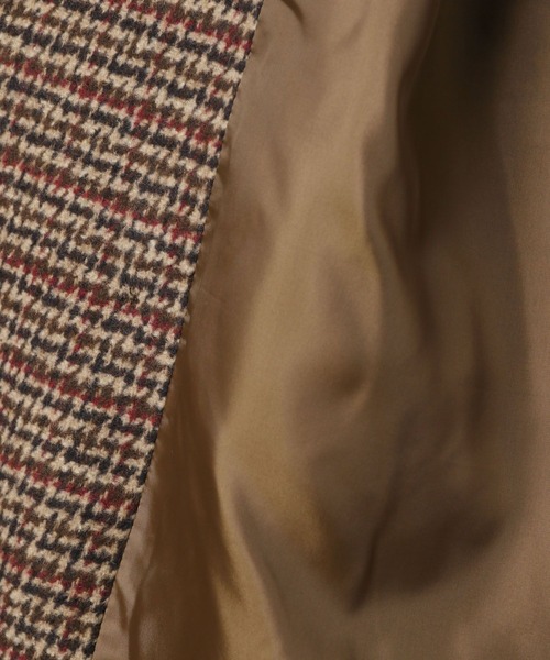 LEPSIM（レプシィム）の「ウーリーダブルミドルチェックコート　582156（その他アウター・レディース・ブラウン・FREE）」の12枚目の写真