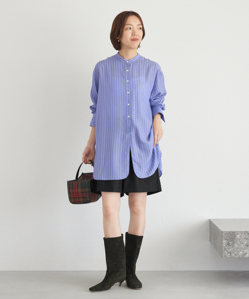 IENA(イエナ)の「《追加3》ウォッシャブルウールショートパンツ(その他パンツ・レディース・チャコールグレー/ブラック/ブラウン・36/38)」の4枚目の写真