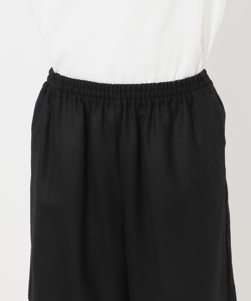 IENA ウォッシャブルウールショートパンツ ブラック 追加3予約》ウォッシャブルウールショートパンツ（ショート