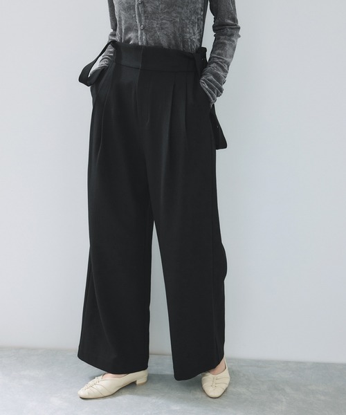 VIS(ビス)の「サスペンダー付き2WAYワイドパンツ(その他パンツ・レディース・ブラック/ベージュ系その他・S/M)」の13枚目の写真