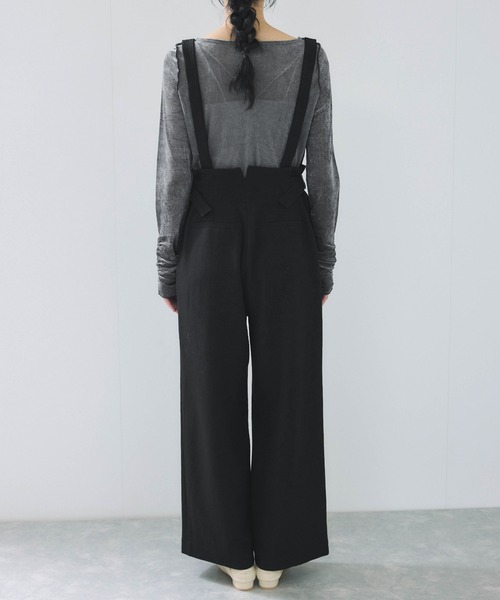 VIS(ビス)の「サスペンダー付き2WAYワイドパンツ(その他パンツ・レディース・ブラック/ベージュ系その他・S/M)」の18枚目の写真