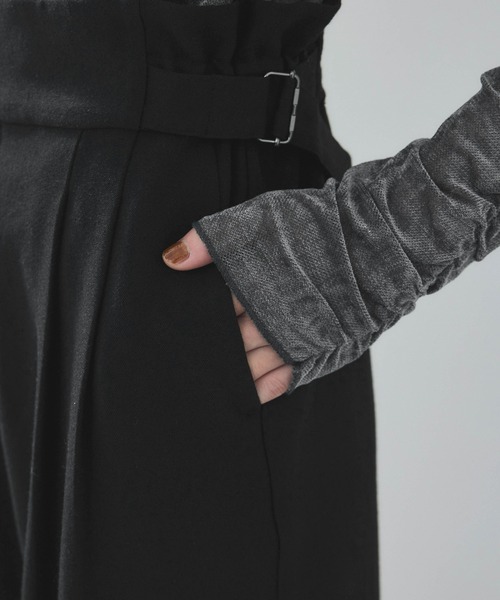 VIS(ビス)の「サスペンダー付き2WAYワイドパンツ(その他パンツ・レディース・ブラック/ベージュ系その他・S/M)」の21枚目の写真