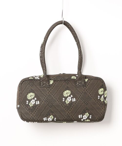 H.A.K（ハク）の「ニットジャカード　スクエアトートバッグ（トートバッグ・レディース・ブラック/ネイビー/ダークグレー/カーキ・FREE）」の4枚目の写真