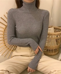長袖 タートルネックニット インナー ニット