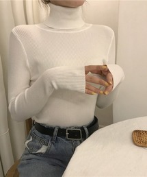 長袖 タートルネックニット インナー ニット