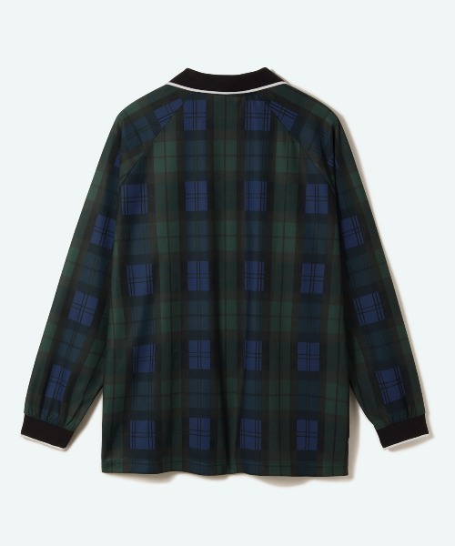 penguin BY MUNSINGWEAR(ペンギン バイ マンシングウェア)の「BLACKWATCH STRETCH GAME SHIRT ストレッチゲームシャツ ゴルフウェア(Tシャツ/カットソー・メンズ・ネイビー・M/XL/L)」の2枚目の写真