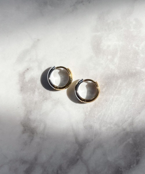 yu-ka(ユーカ)の「YU-KA:シンプルフープピアス simple hoop pierce(ピアス(両耳用)・レディース・シルバー/シルバー系その他/ゴールド・FREE)」の5枚目の写真