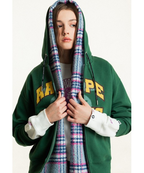 AAPE BY A BATHING APE(エーエイプバイアベイシングエイプ)の「AAPE BASIC ZIP UP HOODIE(パーカー・レディース・グリーン系その他5/ブラック・SMALL/XX-SMALL/X-SMALL)」の14枚目の写真