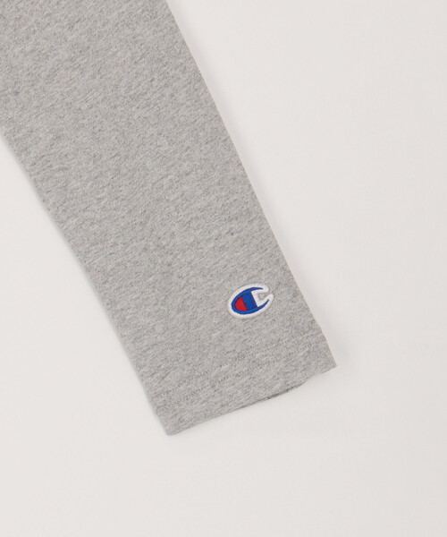 Champion(チャンピオン)の「限定展開 Champion/チャンピオン キッズ ロングスリーブTシャツ / CK-Y401(Tシャツ/カットソー・メンズ・ネイビー/ブラック/オフホワイト/グレー・150/140/130/120/110)」の9枚目の写真