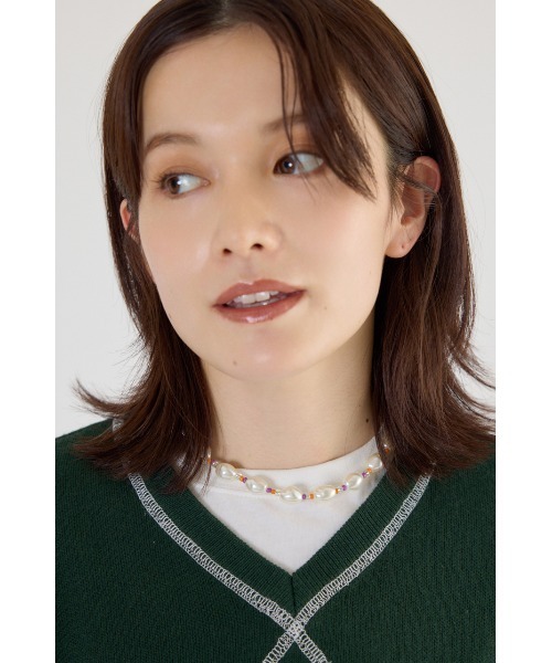 RODEO CROWNS WIDE BOWL（ロデオクラウンズワイドボウル）の「フェイクパールビーズネックレス（ネックレス・レディース・マルチ・FREE）」の5枚目の写真