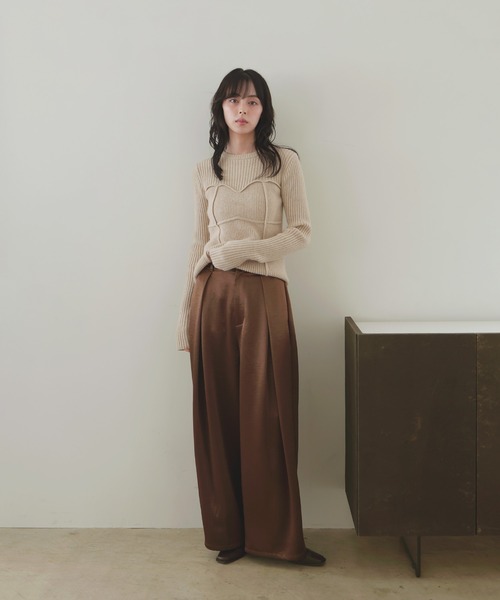 リアンページ LIAN（リアン）の「ビスチェデザインリブニットトップス（ニット