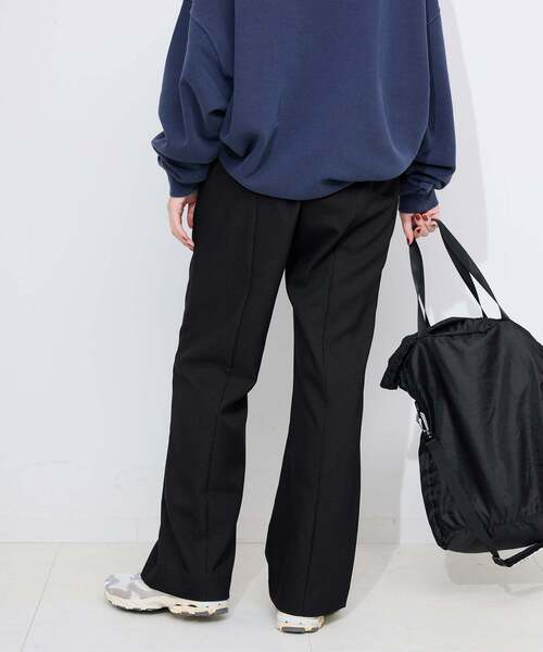 WEBのみ4サイズ展開》ウォッシャブルセミフレアパンツ（その他パンツ