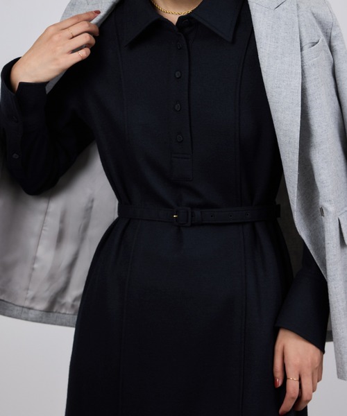 ROPE'（ロペ）の「ウールジャージーワンピース/イージーケア（ワンピース・レディース・ネイビー・FREE）」の21枚目の写真