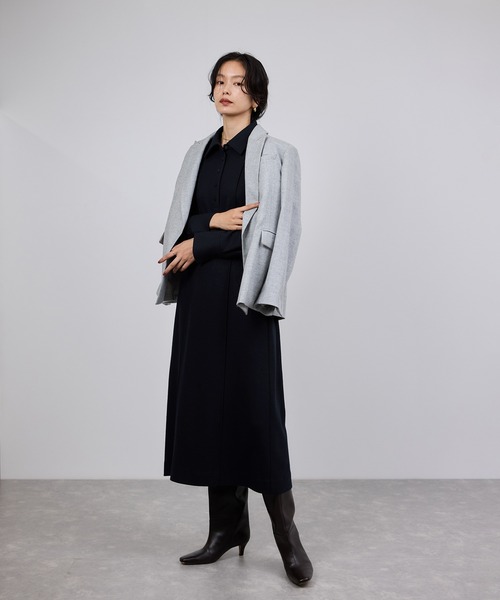 ROPE'（ロペ）の「ウールジャージーワンピース/イージーケア（ワンピース・レディース・ネイビー・FREE）」の20枚目の写真