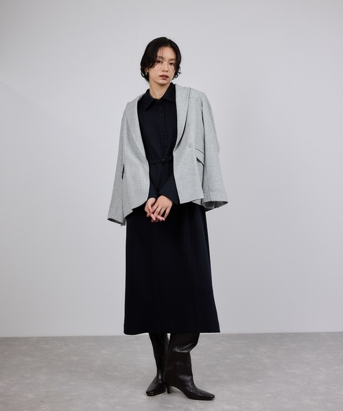 ROPE'（ロペ）の「ウールジャージーワンピース/イージーケア（ワンピース・レディース・ネイビー・FREE）」の19枚目の写真