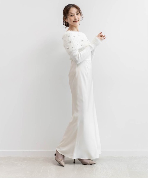 RANDA(ランダ)の「モノグラムナローベルトショートブーツ(ブーツ・レディース・グレイッシュベージュ/ブラック/アイボリー系・M/L/LL/S)」の21枚目の写真