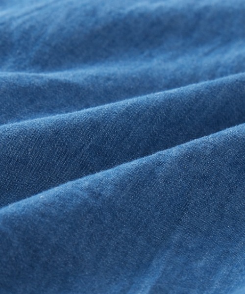 nissen（ニッセン）の「綿１００％デニムワイドシャツ（シャツ/ブラウス・レディース・ブルー/ネイビー・S～Ｍ/L～LL）」の11枚目の写真