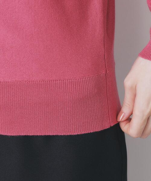 index（インデックス）の「ビジューキーネックドルマンニット【洗濯機OK】（ニット/セーター・レディース・ピンク系/ネイビー/ホワイト系8/グリーン系5/ナチュラル・34/36/38/40/42）」の6枚目の写真