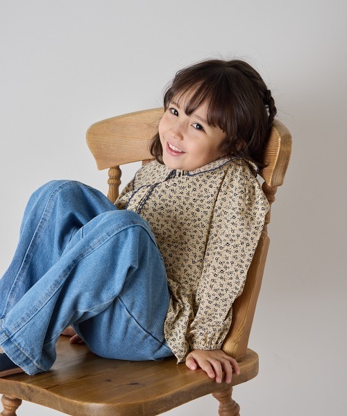 riziere(リジェール)の「センターシームデニムパンツ(デニムパンツ・キッズ・ブルー・150/140/130/120/110/100/90)」の8枚目の写真