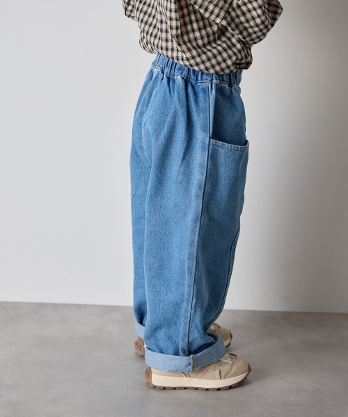 riziere(リジェール)の「センターシームデニムパンツ(デニムパンツ・キッズ・ブルー・150/140/130/120/110/100/90)」の2枚目の写真
