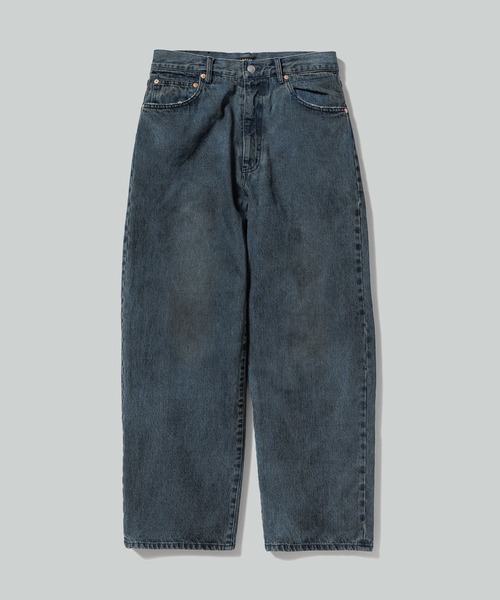 F-LAGSTUF-F(フラグスタフ)の「【F-LAGSTUF-F/フラグスタフ】DENIM BAGGIE PANTS(デニムパンツ・メンズ・インディゴブルー/ブラウン/ブラック・L)」の3枚目の写真