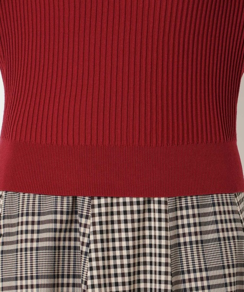 Rose Tiara（ローズティアラ）の「【定番人気アイテム】ドロップショルダーフリル襟ニット（ニット/セーター・レディース・ネイビー/レッド/ベージュ・46/42/38）」の21枚目の写真